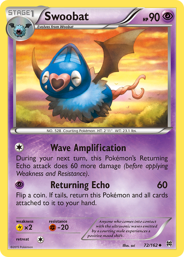 Swoobat (72/162) [XY: BREAKthrough] - PCA Designer Toys