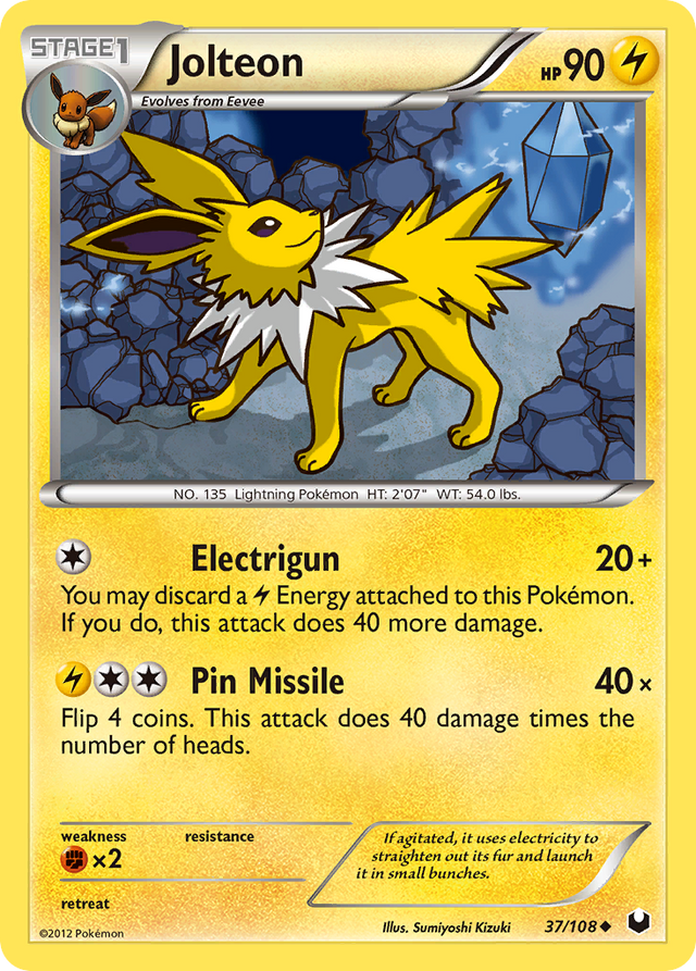 Jolteon (37/108) [Black & White: Dark Explorers] - PCA Designer Toys
