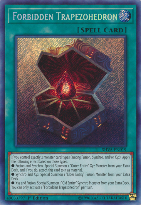 Forbidden Trapezohedron [SHVA-EN019] Secret Rare - PCA Designer Toys