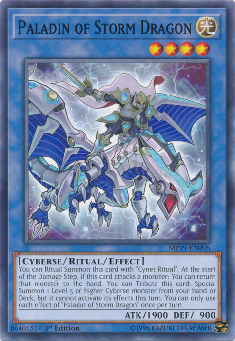 Paladin of Storm Dragon [MP19-EN096] Common - PCA Designer Toys
