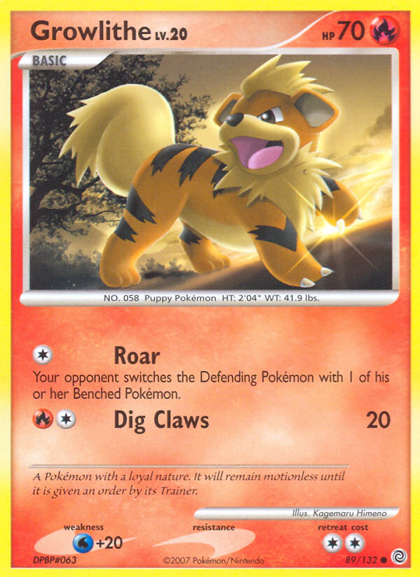 Growlithe (89/132) [Diamond & Pearl: Secret Wonders] - PCA Designer Toys