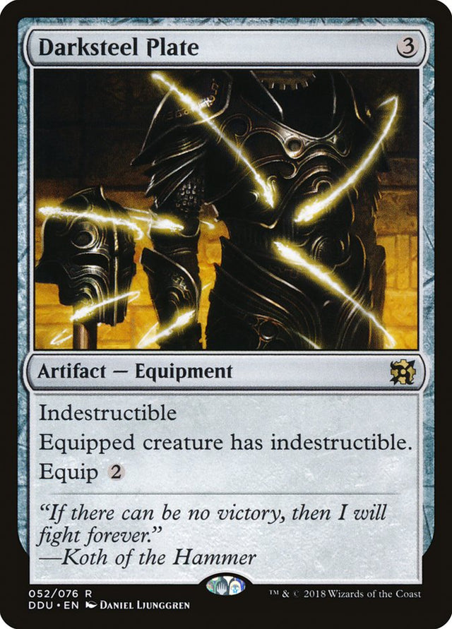 Darksteel Plate [Duel Decks: Elves vs. Inventors] - PCA Designer Toys