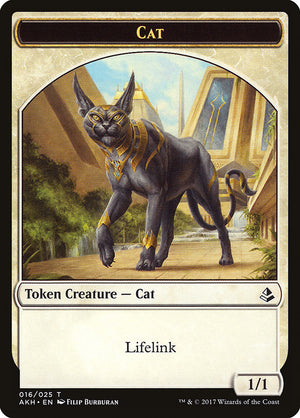 Steadfast Sentinel // Cat Double-sided Token [Hour of Devastation Tokens]