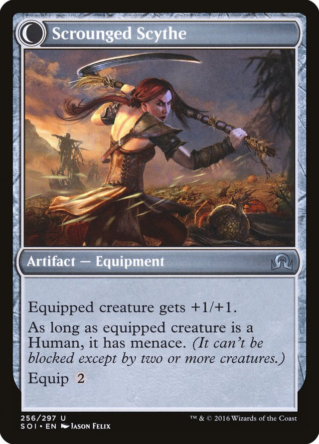 Harvest Hand // Scrounged Scythe [Shadows over Innistrad] - PCA Designer Toys