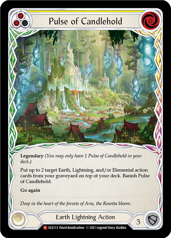 Pulse of Candlehold [ELE113] (Tales of Aria)  1st Edition Cold Foil - PCA Designer Toys