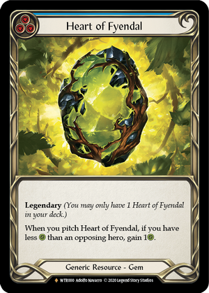 Heart of Fyendal [U-WTR000] (Welcome to Rathe Unlimited)  Unlimited Rainbow Foil - PCA Designer Toys