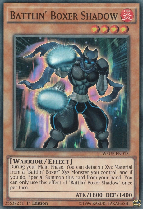 Battlin' Boxer Shadow [WSUP-EN013] Super Rare - PCA Designer Toys