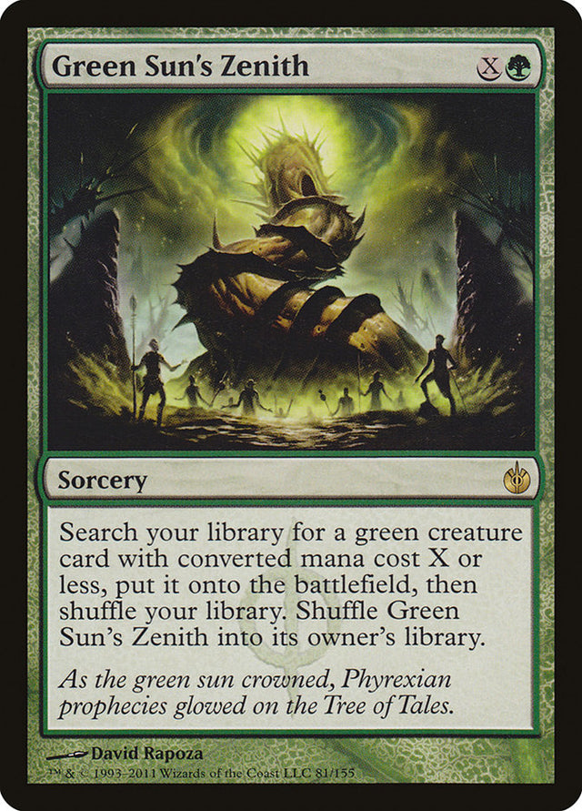 Green Sun's Zenith [Mirrodin Besieged] - PCA Designer Toys