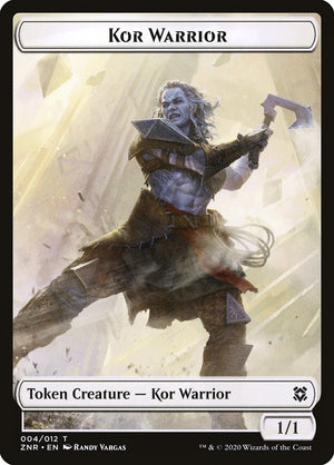 Insect // Kor Warrior Double-sided Token [Zendikar Rising Tokens]