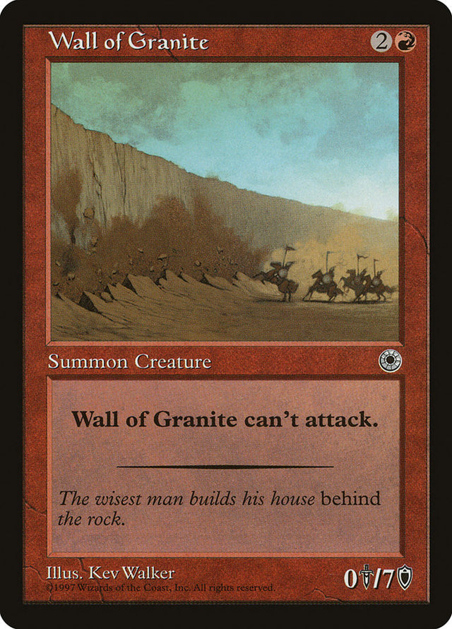 Wall of Granite [Portal] - PCA Designer Toys