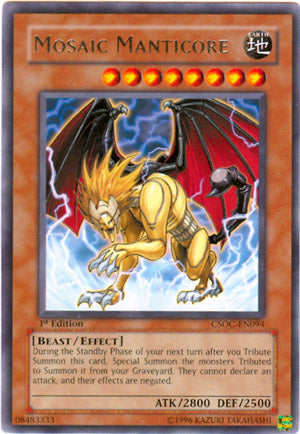 Mosaic Manticore [CSOC-EN094] Rare - PCA Designer Toys