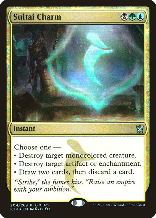 Sultai Charm (Gift Box) [Khans of Tarkir Promos] - PCA Designer Toys