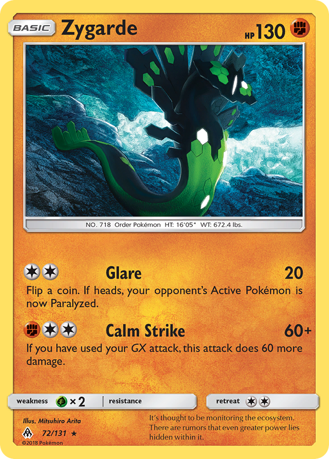 Zygarde (72/131) [Sun & Moon: Forbidden Light] - PCA Designer Toys