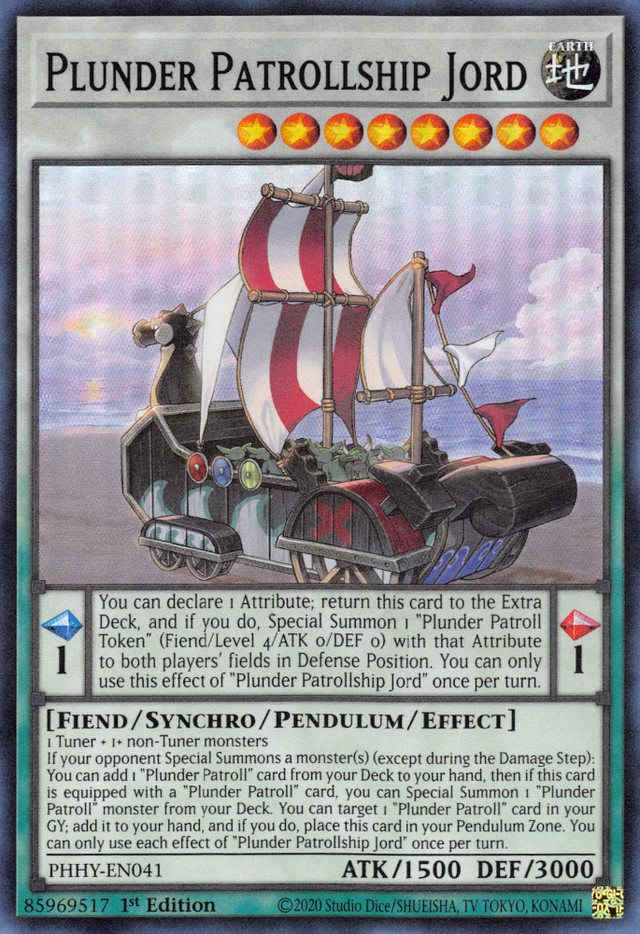 Plunder Patrollship Jord [PHHY-EN041] Super Rare - PCA Designer Toys