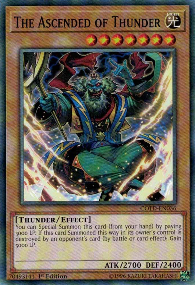 The Ascended of Thunder [COTD-EN036] Short Print - PCA Designer Toys