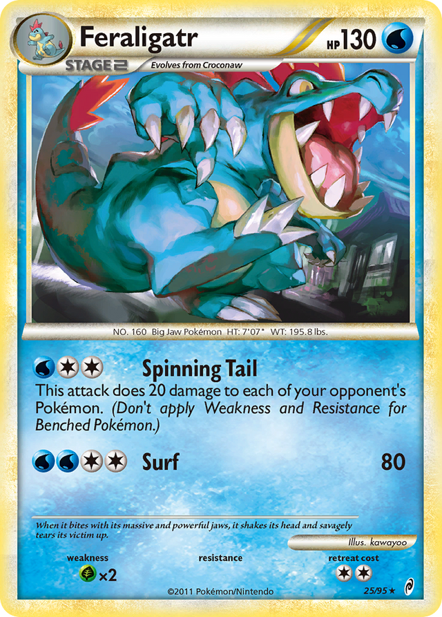 Feraligatr (25/95) [HeartGold & SoulSilver: Call of Legends] - PCA Designer Toys