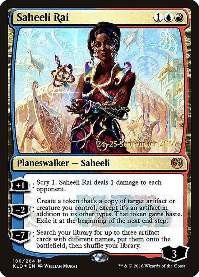 Saheeli Rai [Kaladesh Prerelease Promos] - PCA Designer Toys
