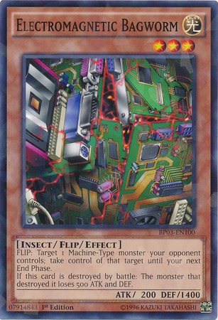Electromagnetic Bagworm [BP03-EN100] Shatterfoil Rare - PCA Designer Toys