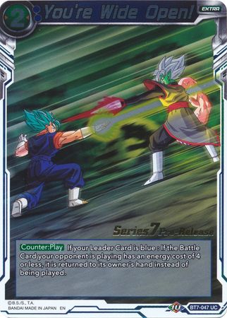 You're Wide Open! (BT7-047_PR) [Assault of the Saiyans Prerelease Promos] - PCA Designer Toys