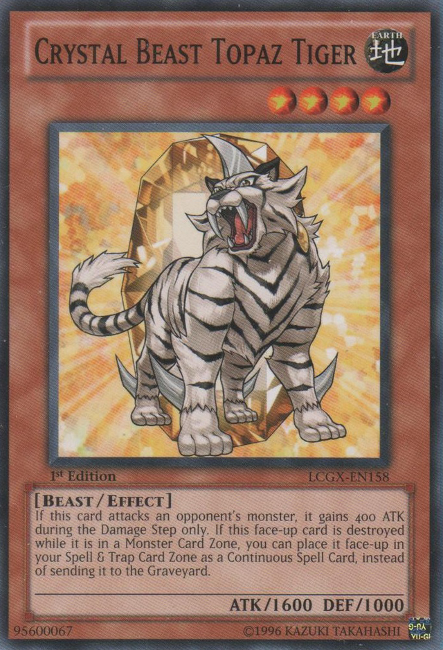 Crystal Beast Topaz Tiger [LCGX-EN158] Common - PCA Designer Toys