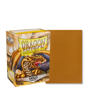 Dragon Shield Matte Sleeves (Gold) - Standard Size 100CT