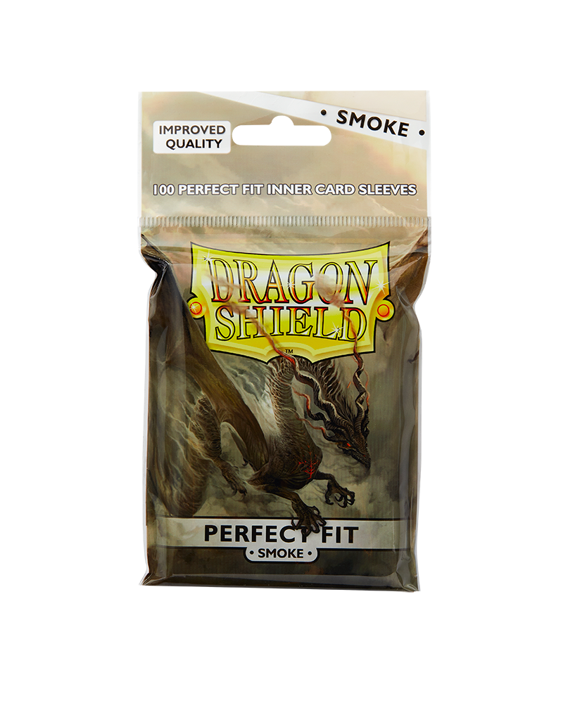 Dragon Shield Perfect Fit Inner Sleeves (Smoke) - Standard Size 100CT