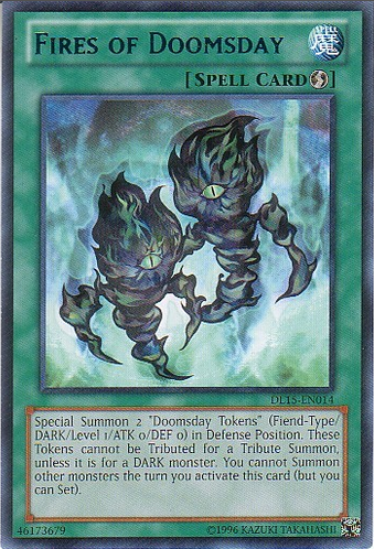 Fires of Doomsday (Blue) [DL15-EN014] Rare - PCA Designer Toys