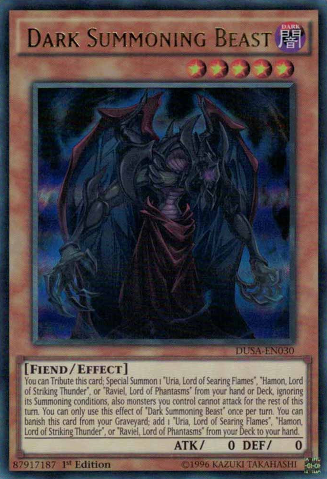 Dark Summoning Beast [DUSA-EN030] Ultra Rare - PCA Designer Toys