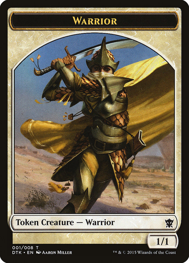 Warrior Token [Dragons of Tarkir Tokens] - PCA Designer Toys