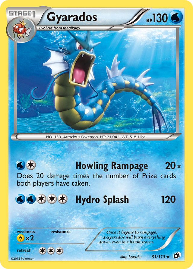 Gyarados (31/113) [Black & White: Legendary Treasures] - PCA Designer Toys