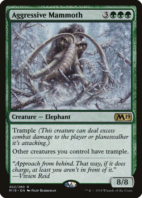 Aggressive Mammoth [Core Set 2019] - PCA Designer Toys