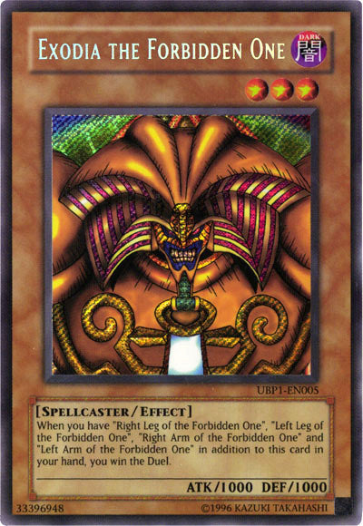 Exodia the Forbidden One [UBP1-EN005] Secret Rare