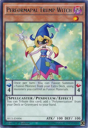 Performapal Trump Witch [SECE-EN006] Rare - PCA Designer Toys