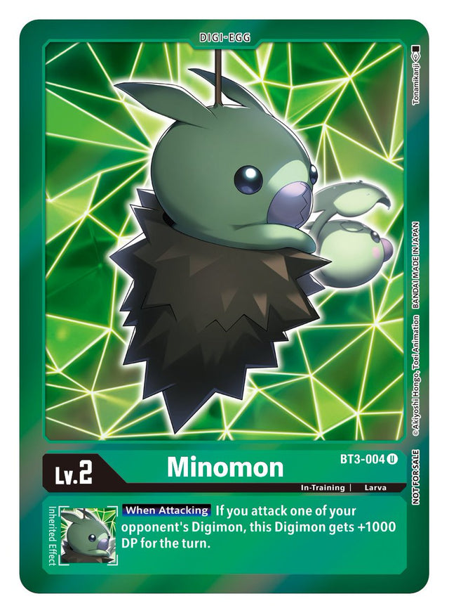 Minomon [BT3-004] (Event Pack 2) [Release Special Booster Ver.1.5] - PCA Designer Toys