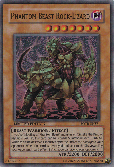 Phantom Beast Rock-Lizard [FOTB-ENSE1] Super Rare - PCA Designer Toys