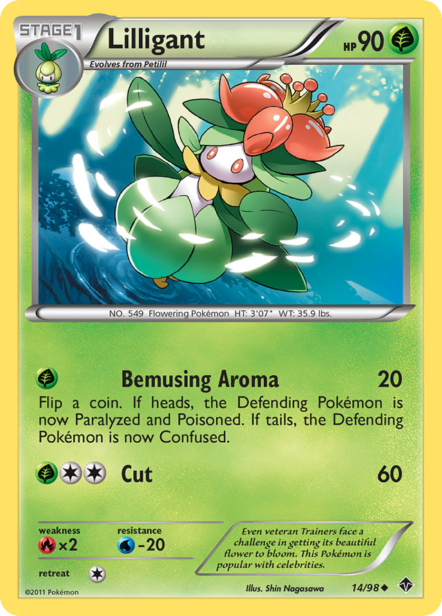 Lilligant (14/98) [Black & White: Emerging Powers] - PCA Designer Toys