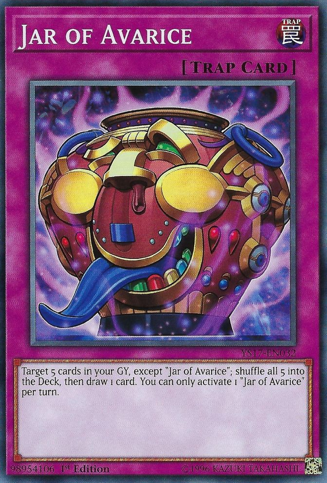 Jar of Avarice [YS17-EN032] Common - PCA Designer Toys