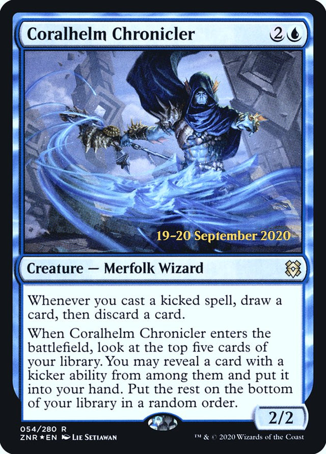 Coralhelm Chronicler [Zendikar Rising Prerelease Promos] - PCA Designer Toys