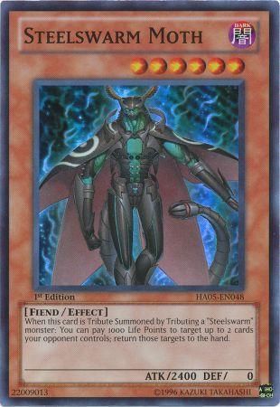 Steelswarm Moth [HA05-EN048] Super Rare - PCA Designer Toys