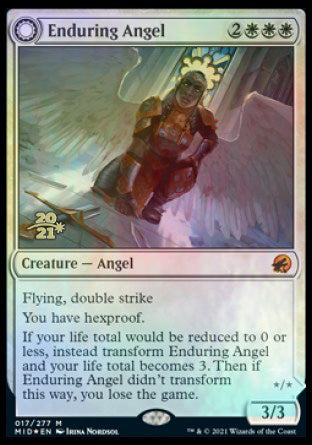 Enduring Angel // Angelic Enforcer [Innistrad: Midnight Hunt Prerelease Promos] - PCA Designer Toys