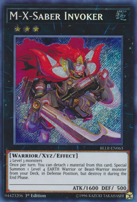 M-X-Saber Invoker [BLLR-EN063] Secret Rare - PCA Designer Toys