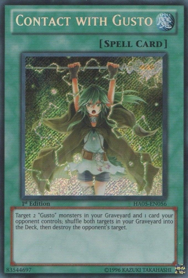 Contact with Gusto [HA05-EN056] Secret Rare - PCA Designer Toys
