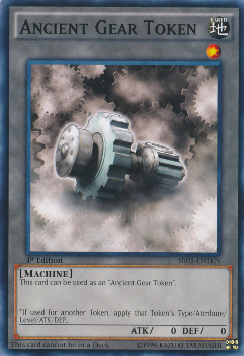 Ancient Gear Token [SR03-ENTKN] Common - PCA Designer Toys