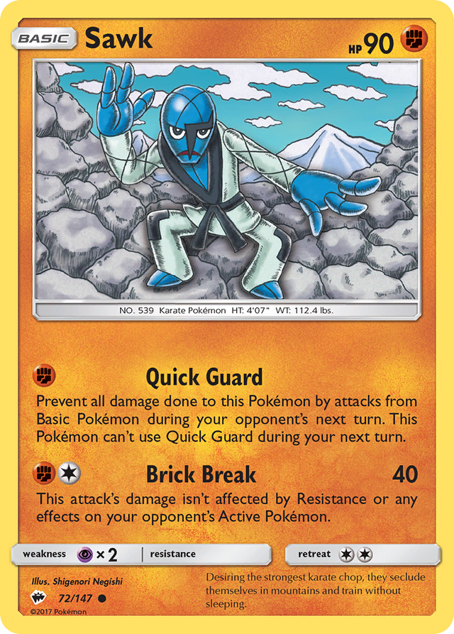 Sawk (72/147) [Sun & Moon: Burning Shadows] - PCA Designer Toys