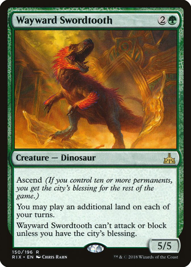 Wayward Swordtooth [Rivals of Ixalan] - PCA Designer Toys