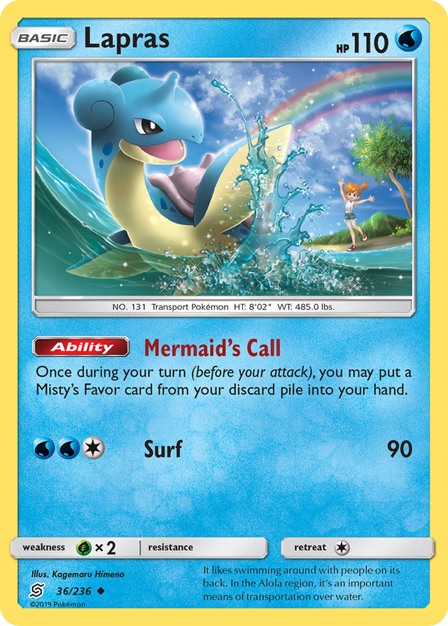 Lapras (36/236) [Sun & Moon: Unified Minds] - PCA Designer Toys