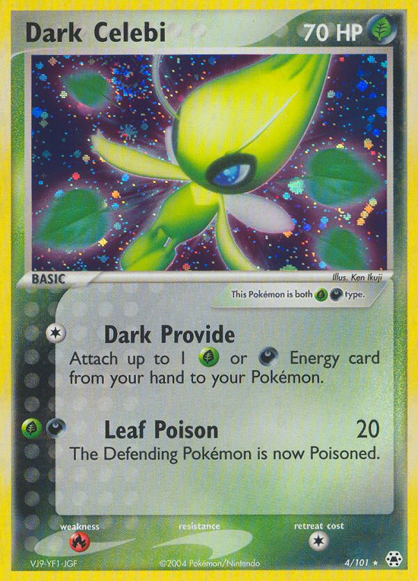 Dark Celebi (4/101) [EX: Hidden Legends] - PCA Designer Toys