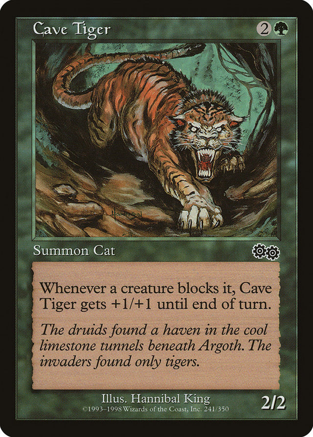 Cave Tiger [Urza's Saga] - PCA Designer Toys