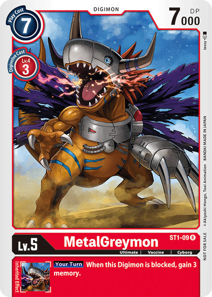 MetalGreymon [ST1-09] (Tamer Battle Pack) [Starter Deck: Gaia Red Promos] - PCA Designer Toys