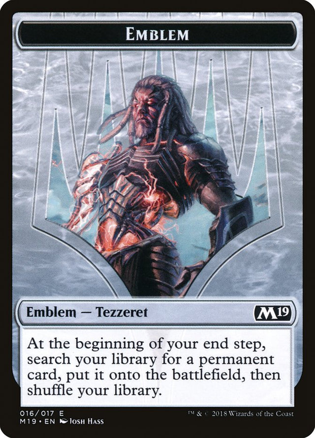 Tezzeret, Artifice Master Emblem [Core Set 2019 Tokens] - PCA Designer Toys
